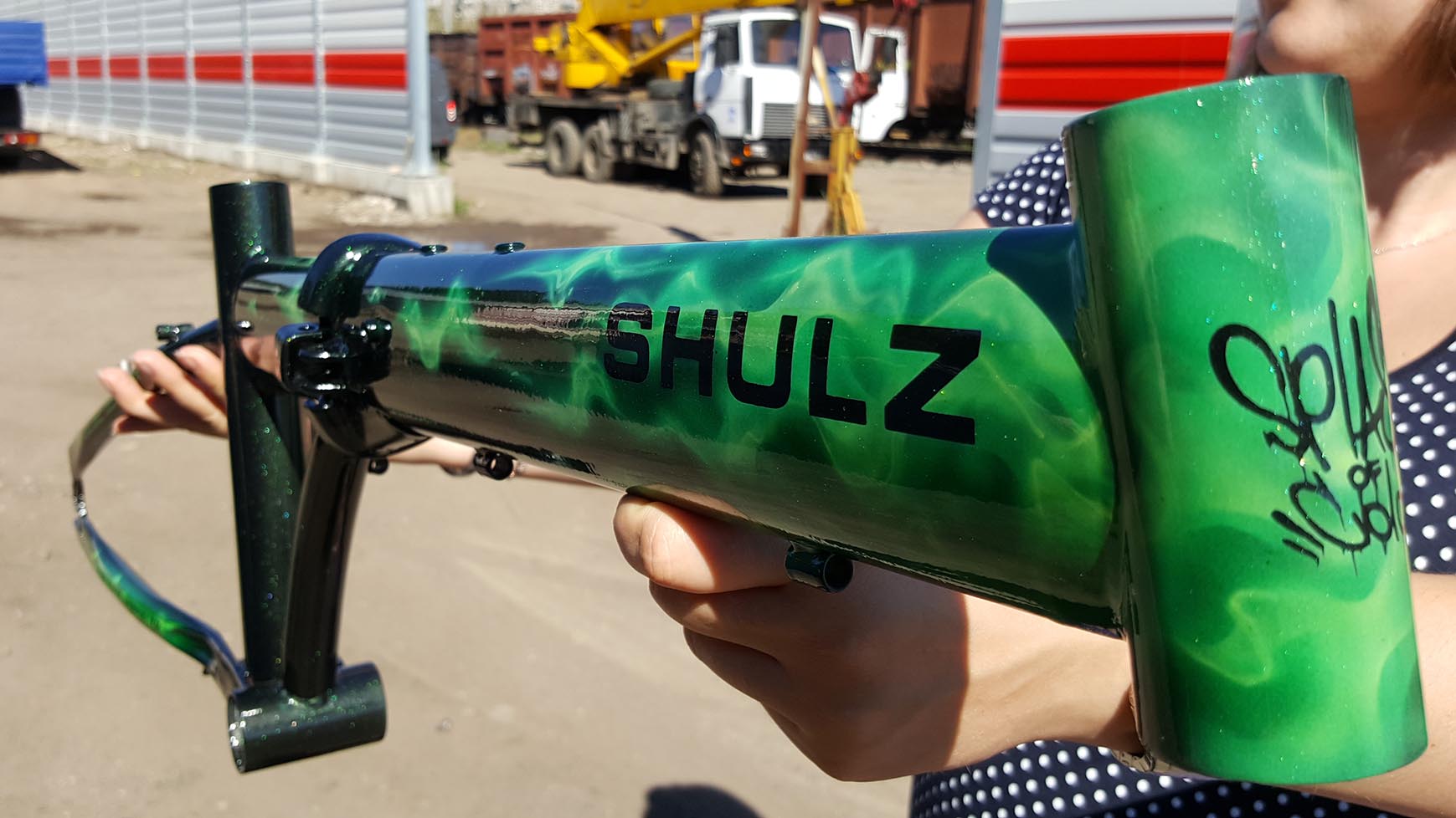 Роспись на велоcипеде Shulz