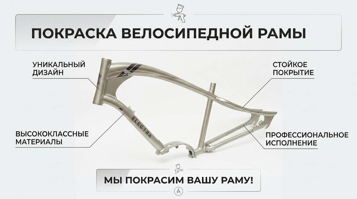 Покраска рам велосипедов